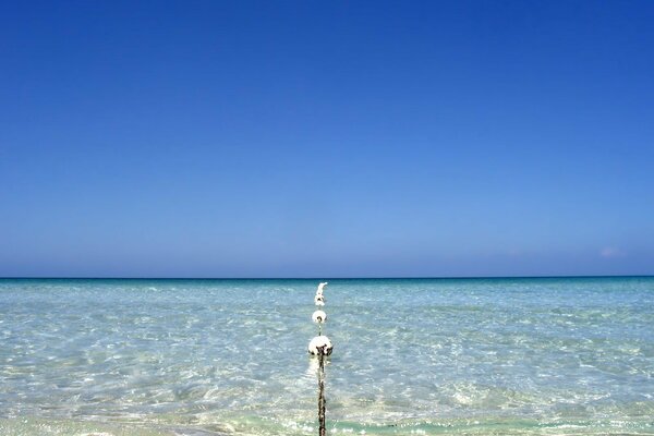 Blaues Meer weißer Sand