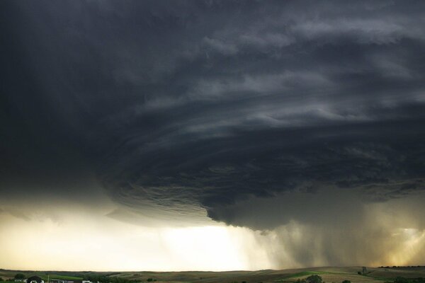 Rain from a huge storm