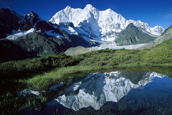 Chomolonzo in Tibet mountain peak