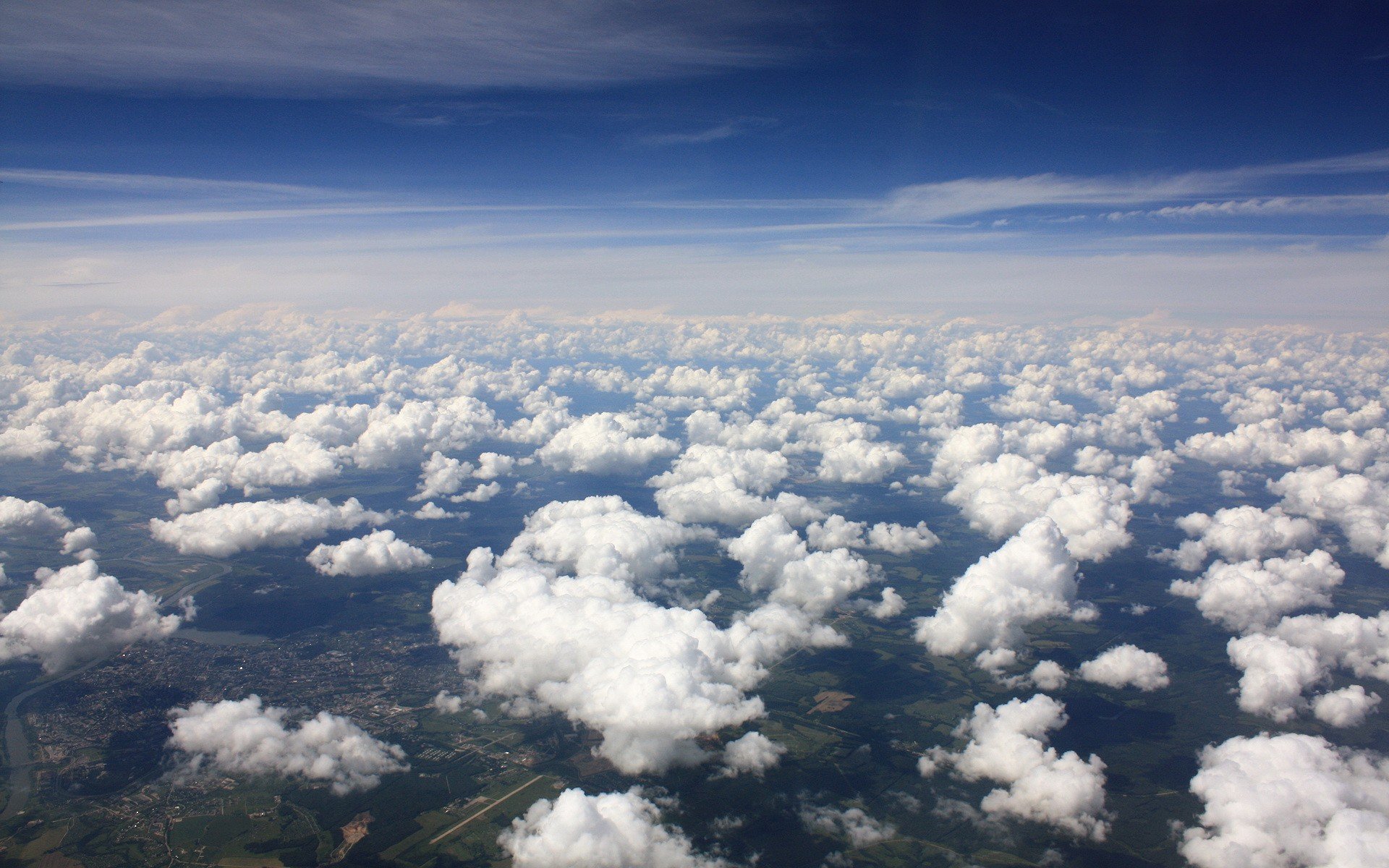 himmel höhe wolken blau