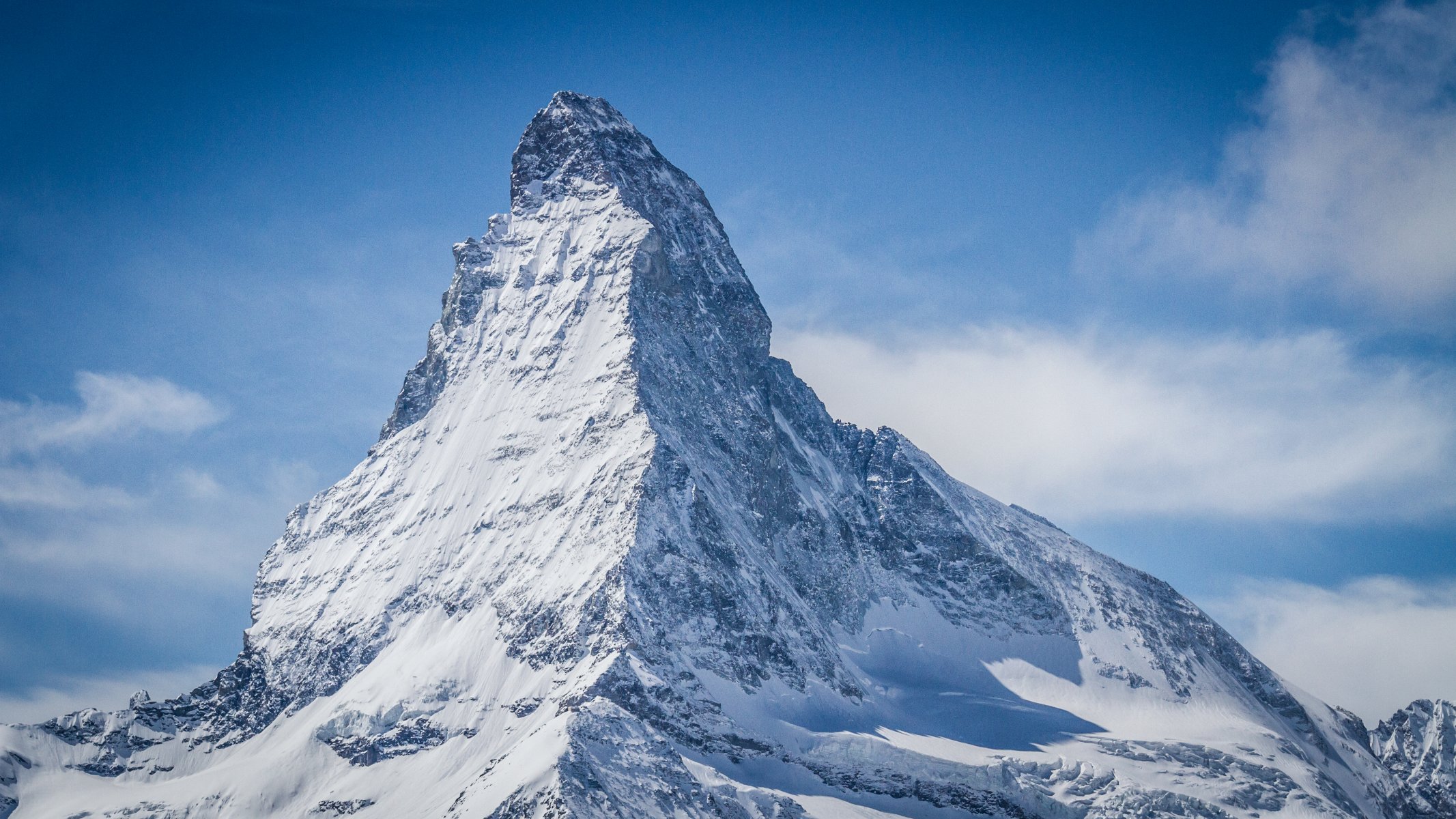 dufour peak summit slopes snow shadow valais alps switzerland