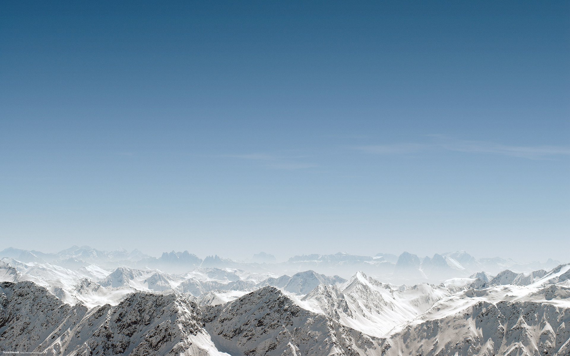 paysage montagnes neige ciel