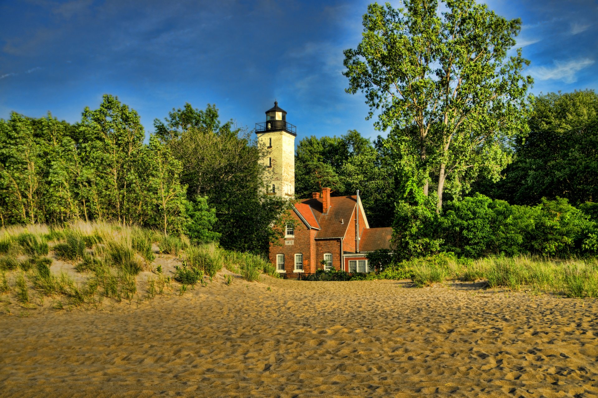 états-unis phare presque isle pennsylvanie nature photo