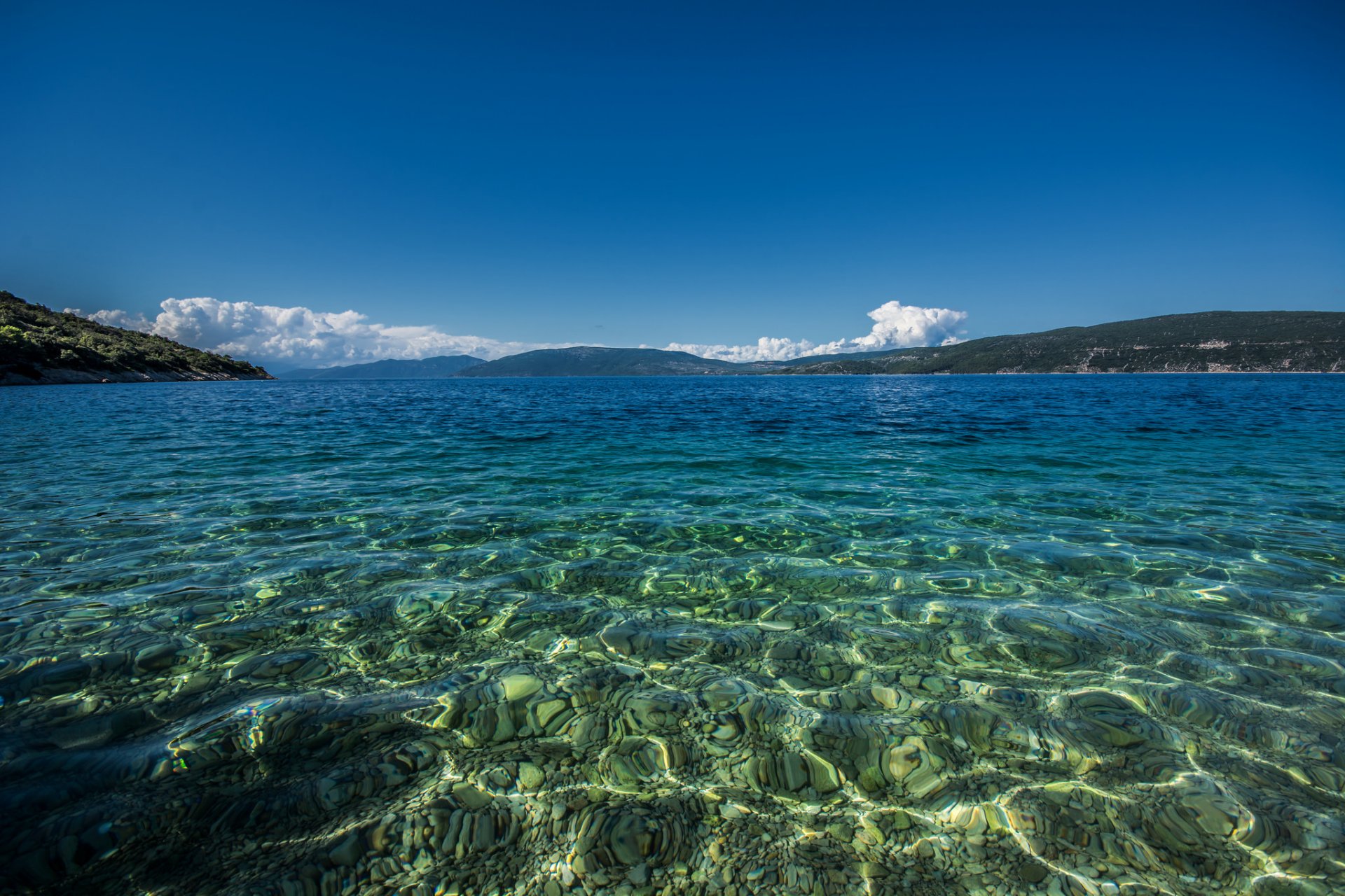 ciel mer montagnes croatie