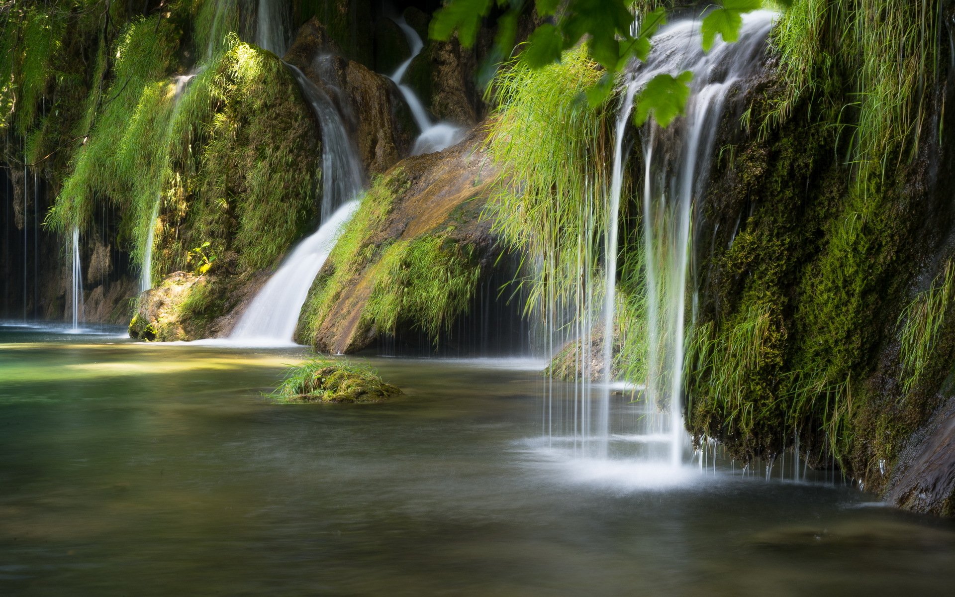 river waterfall nature