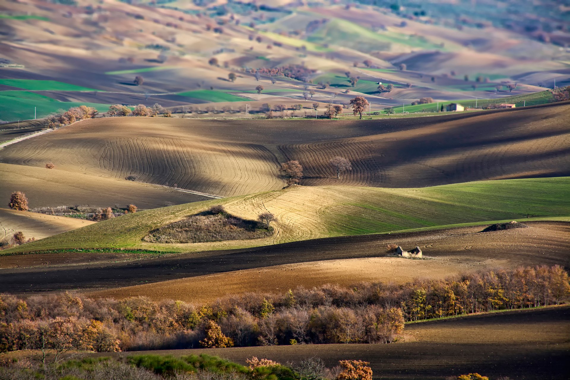 basilicate italie collines vue loin