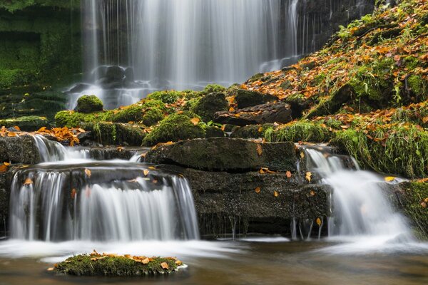 Waterfall in the Yorkshire Dales Park