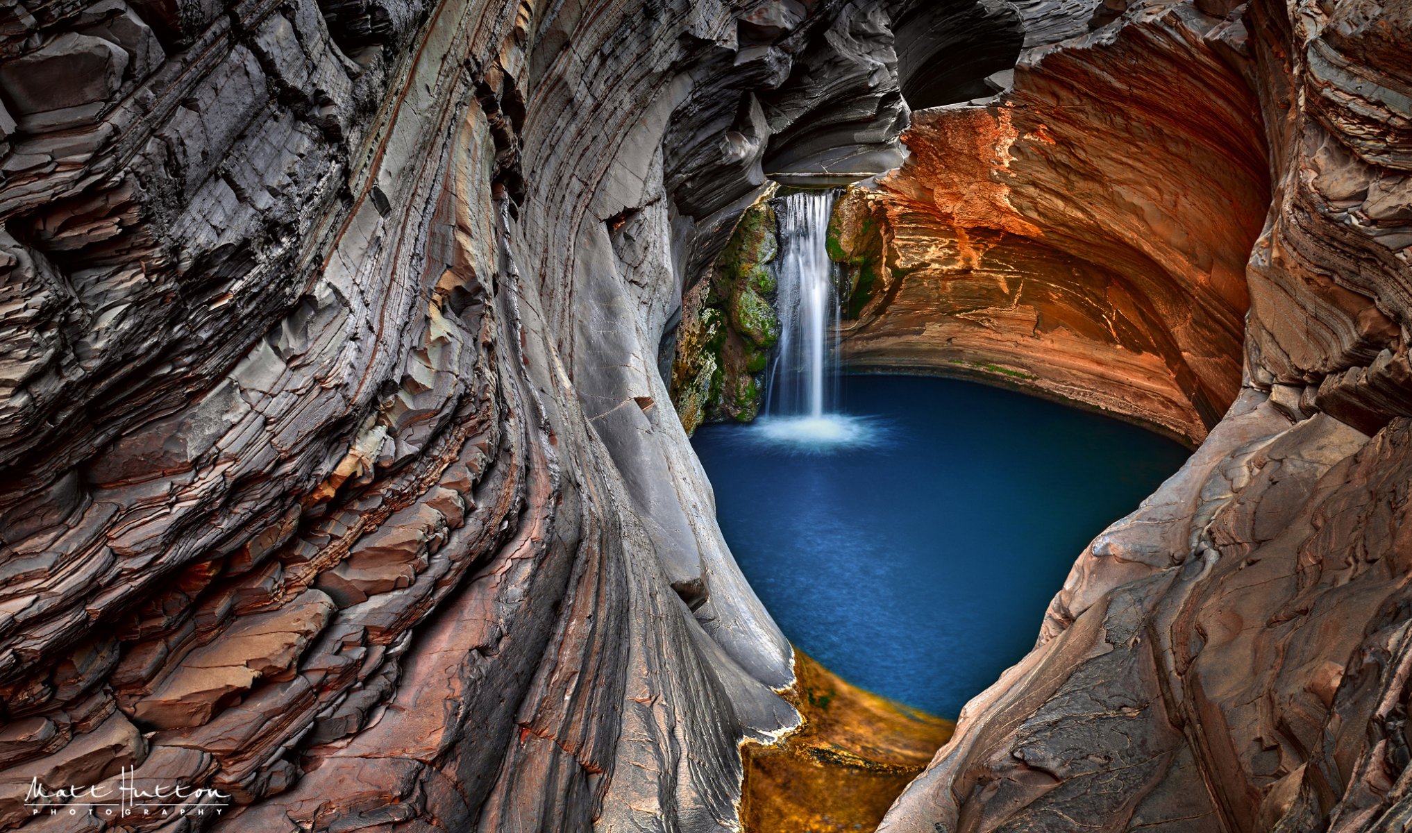 australia occidentale rocce grotta flusso cascata