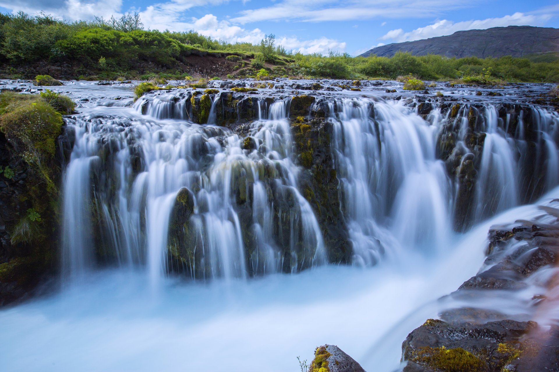 iceland waterfall river