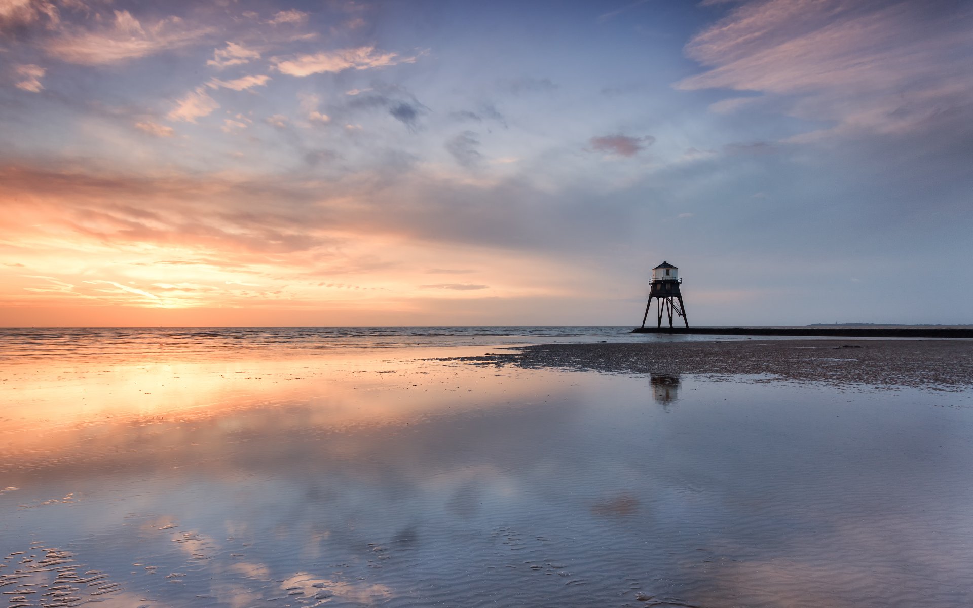 leuchtturm natur strand meer reflexion