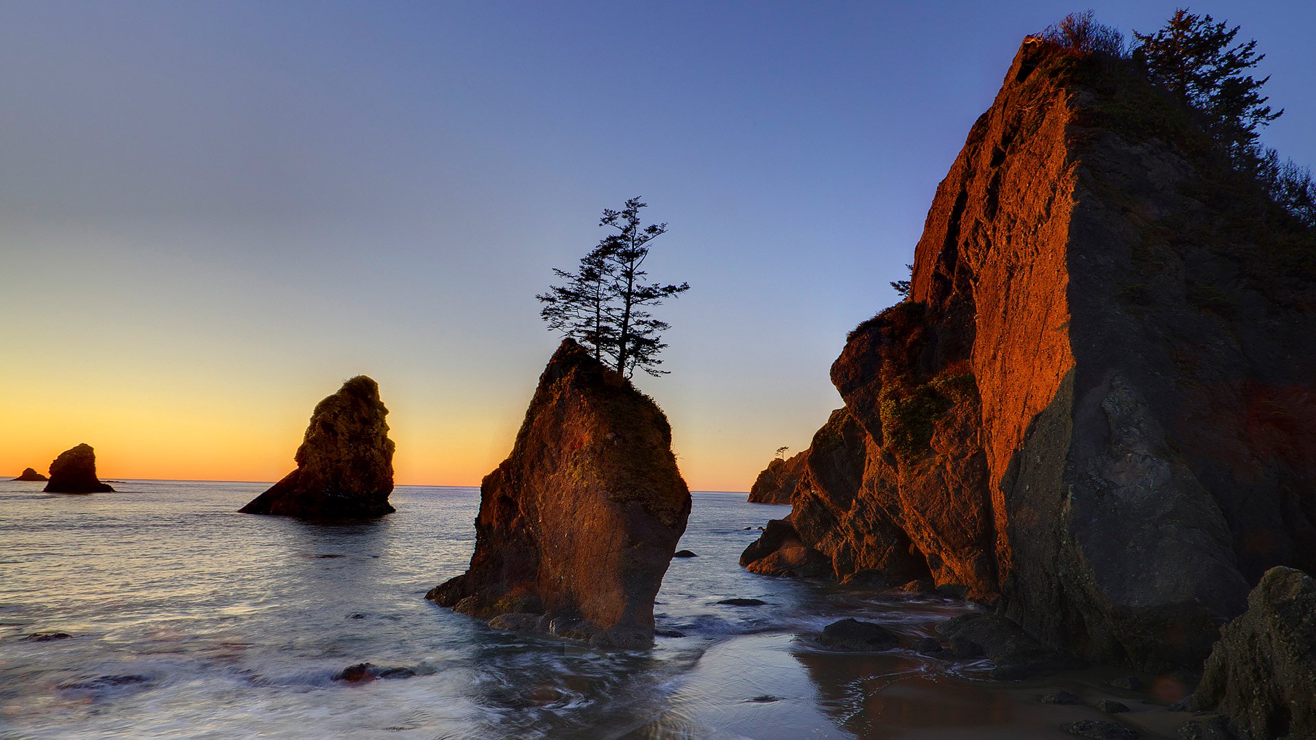 olympic national park washington united states sky lake rock