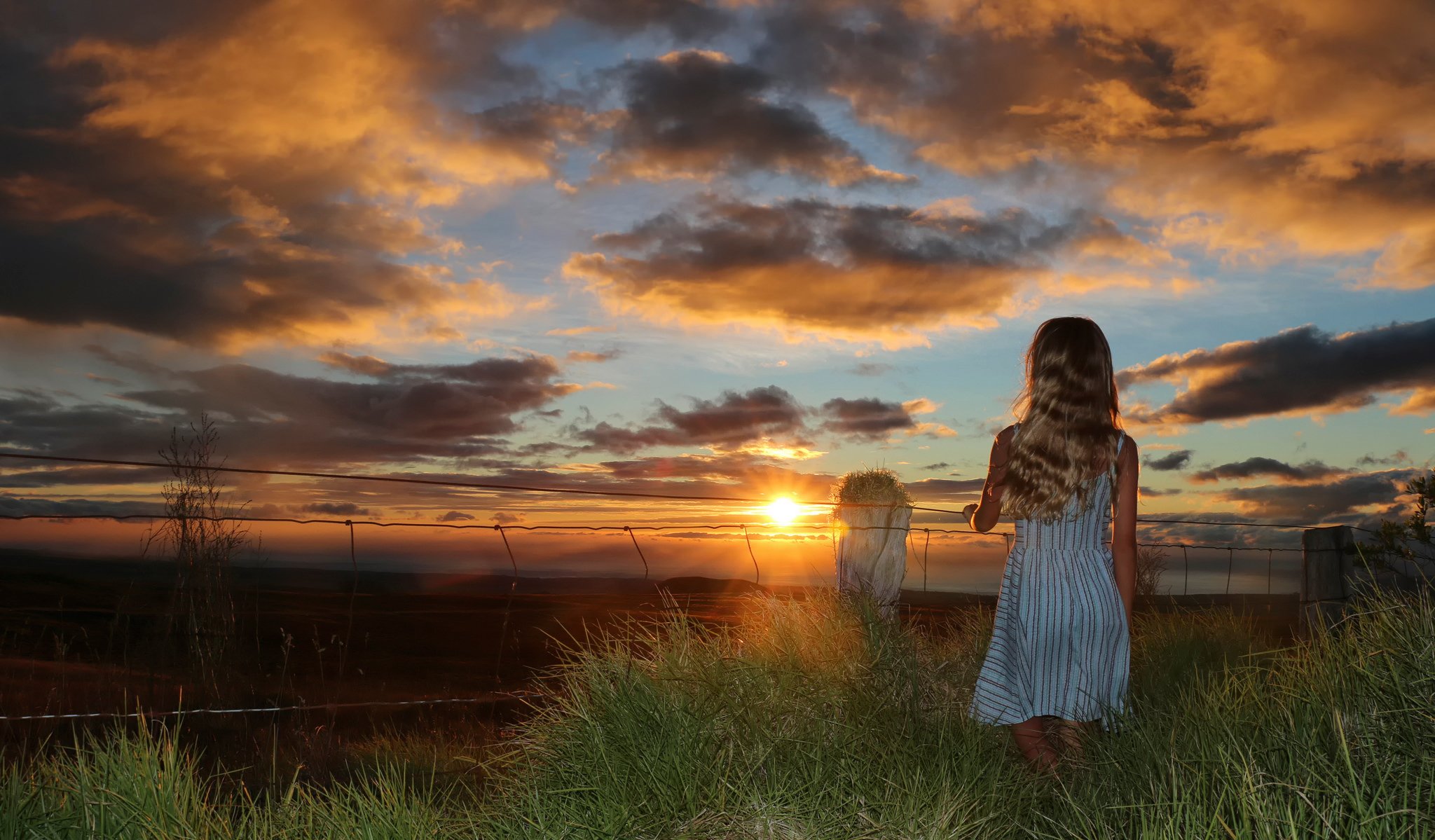 coucher de soleil d été été coucher de soleil fille