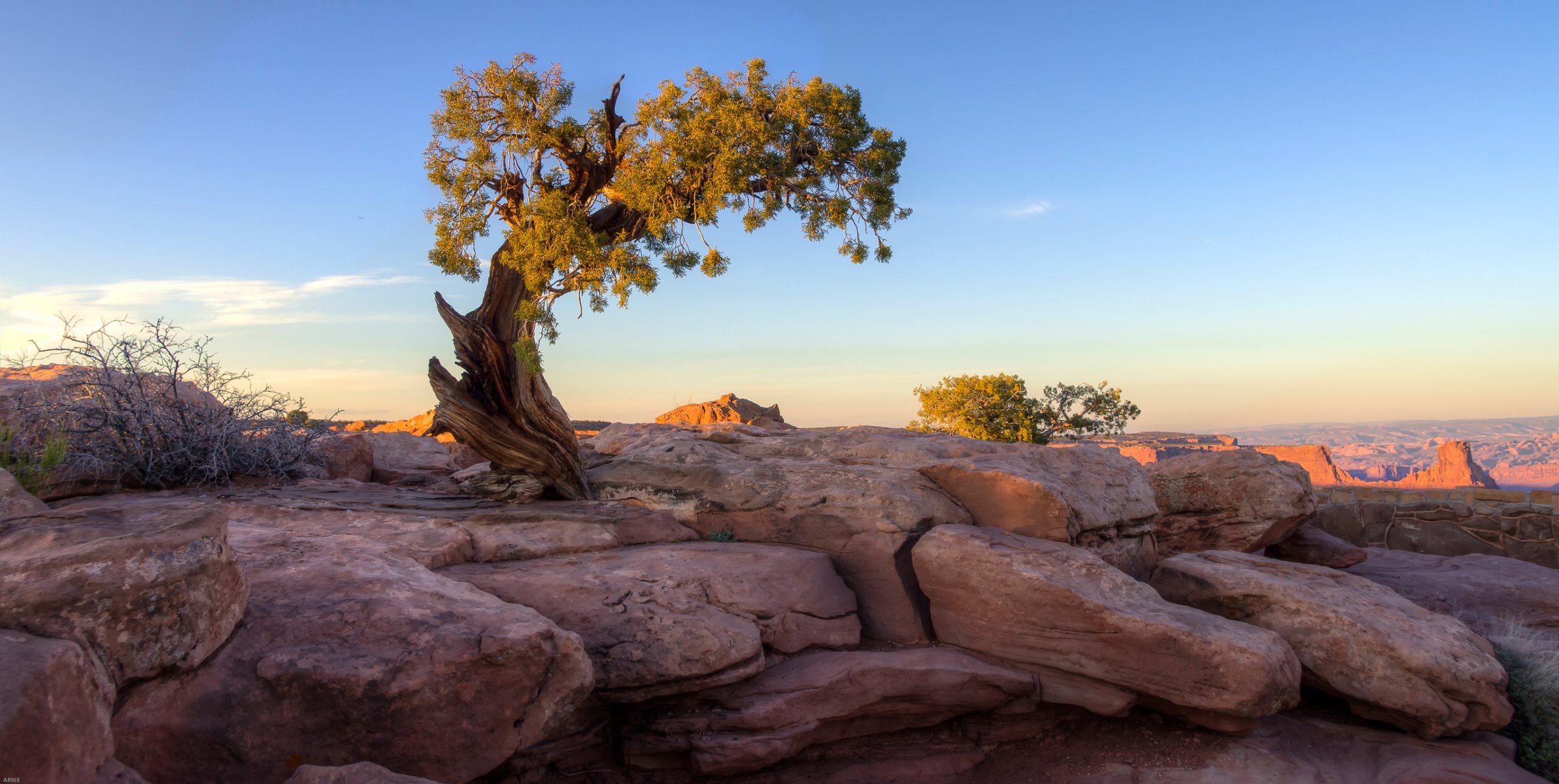 ky sunset mountain rock stones tree