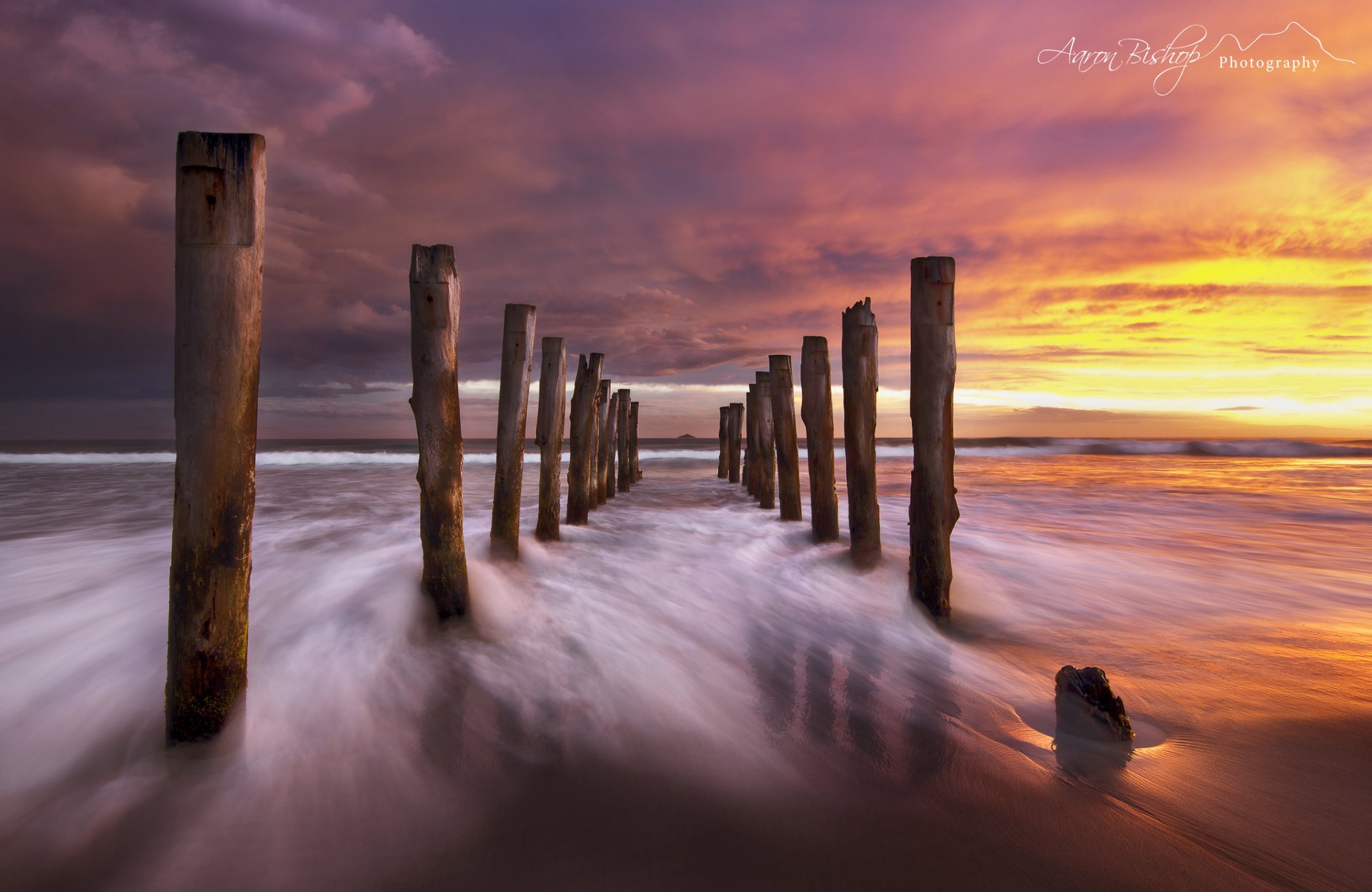 naturaleza nueva zelanda isla del sur noche cielo nubes playa exposición