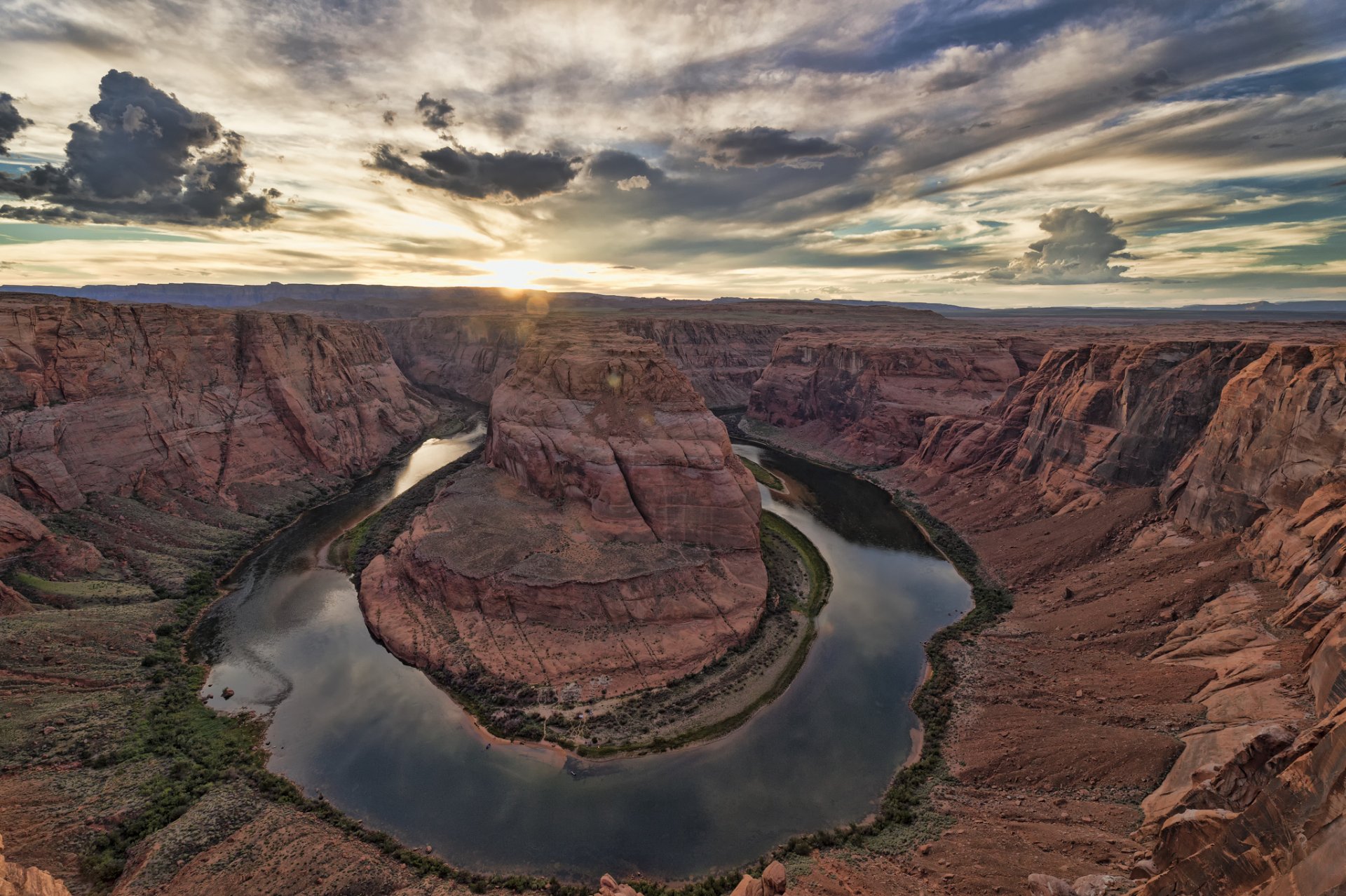 grand canyon nationalpark felsen colorado river hufeisen hufeisen biegen canyon natur