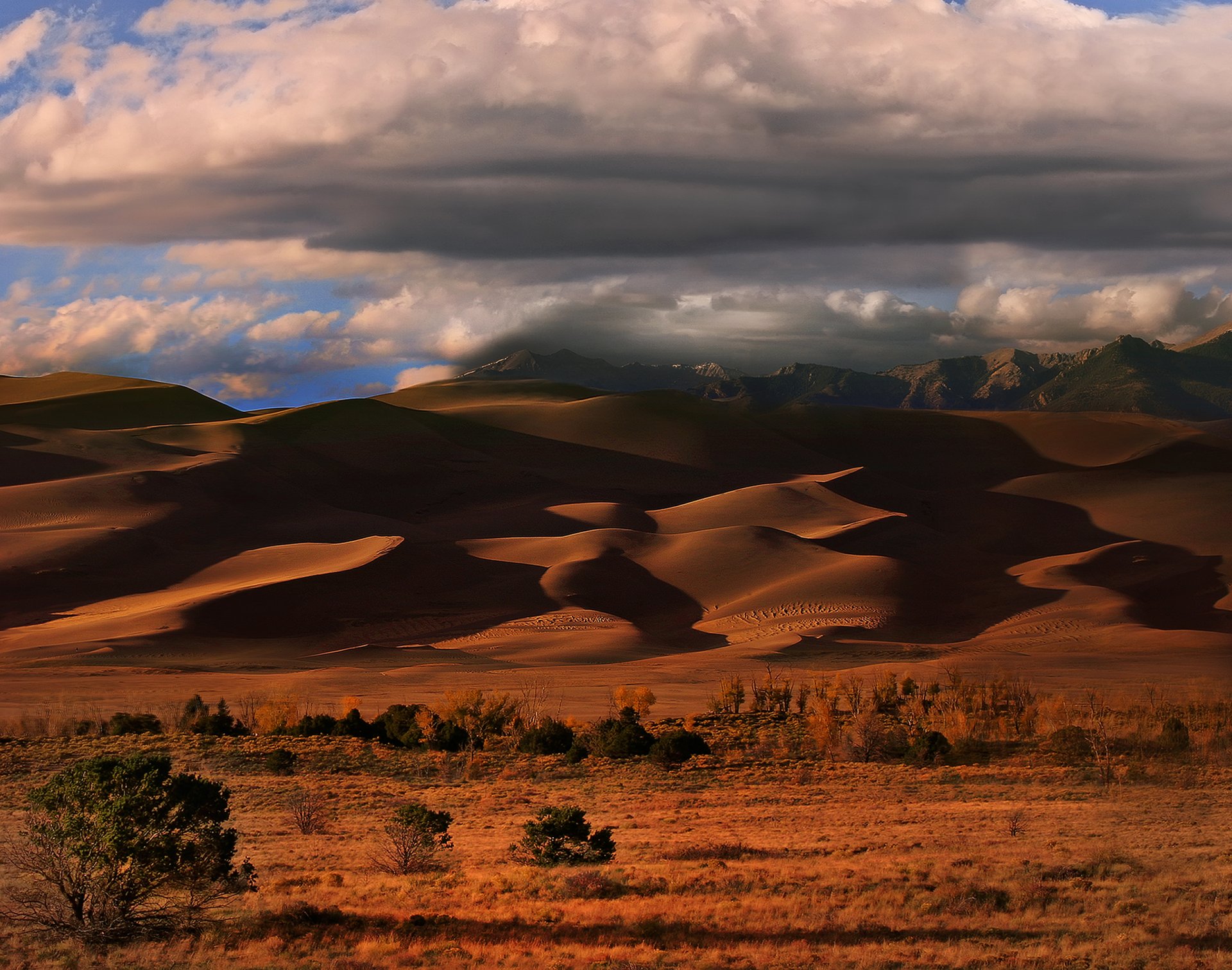 colorado estados unidos cielo nubes arena desierto barhan