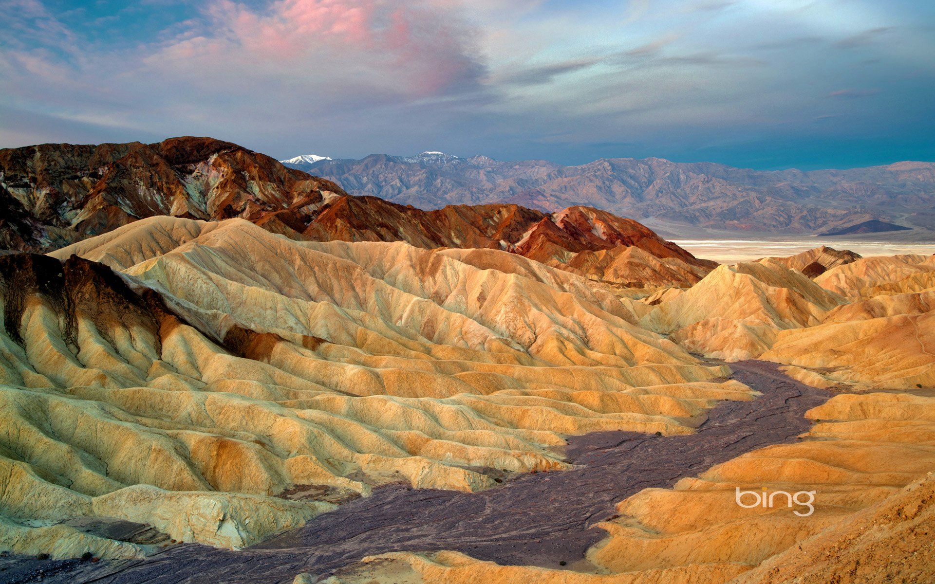 zabriskie point death valley national park california united states sky clouds mountain