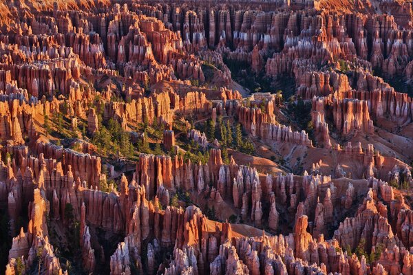 Rocks in the National Park from a height