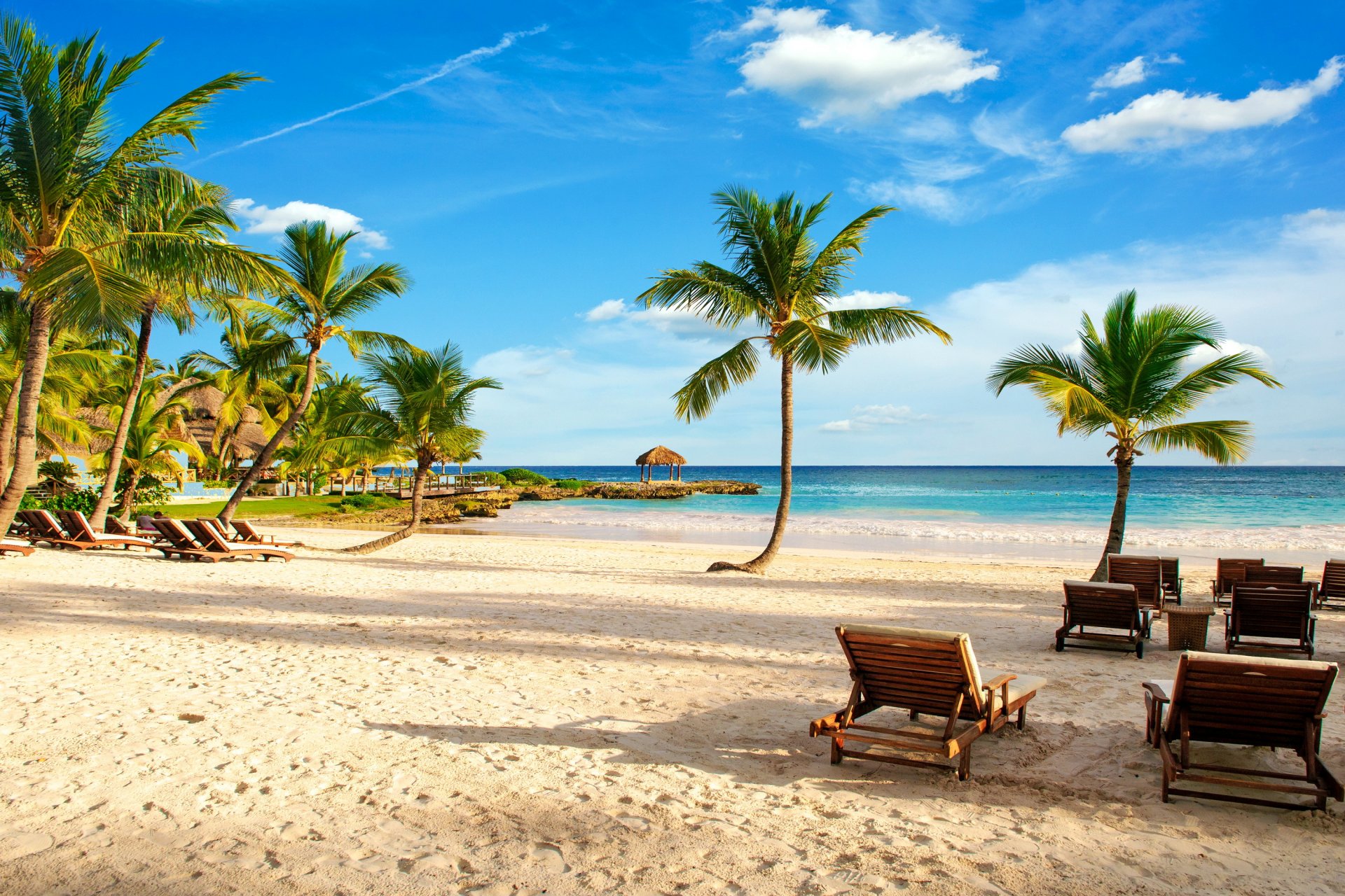 tropical paraíso playa palmeras mar océano verano vacaciones trópicos arena costa