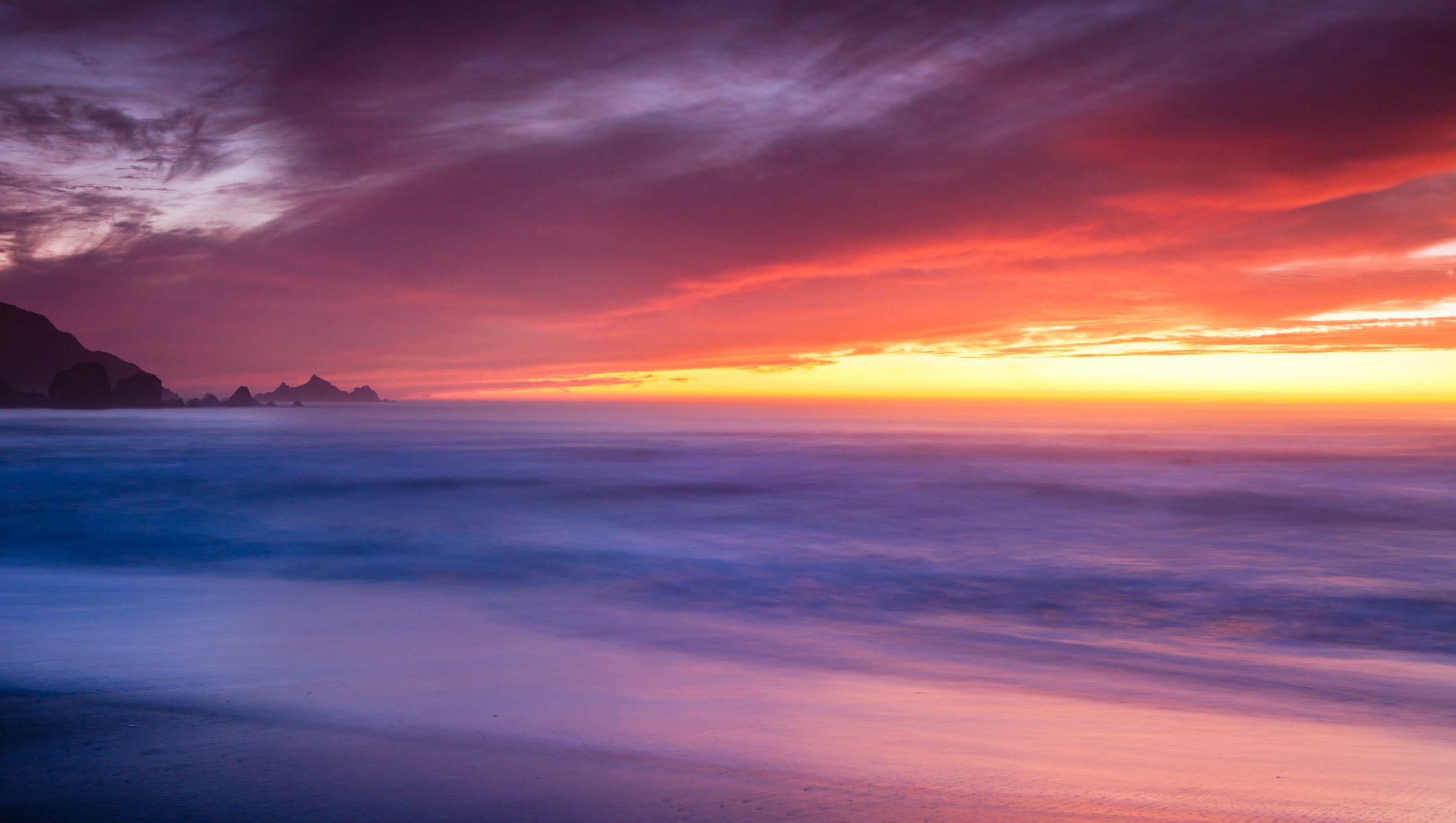 rockaway beach pacifica californie états-unis plage aube côte océan