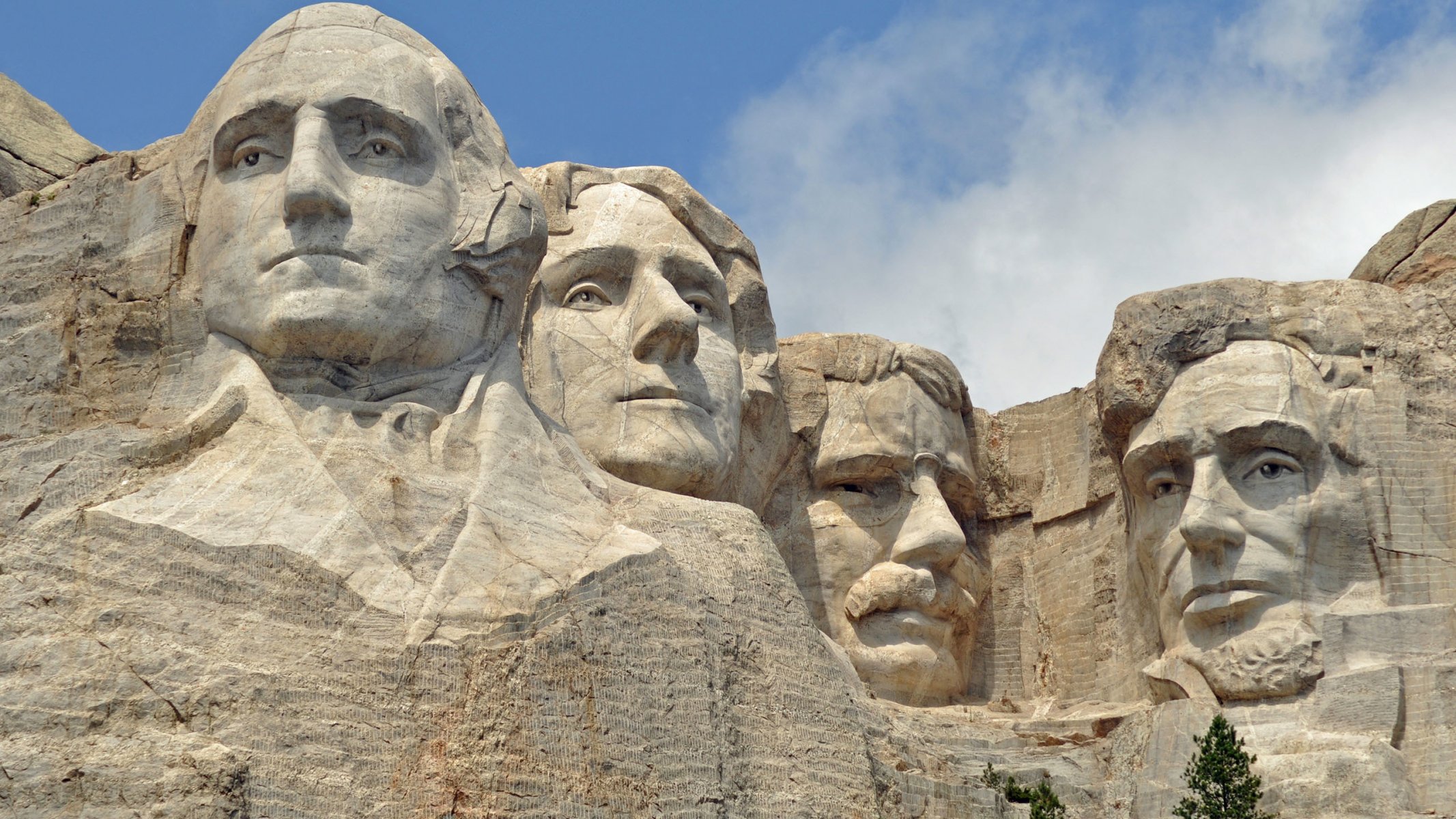 états-unis dakota du sud mont rushmore présidents rock