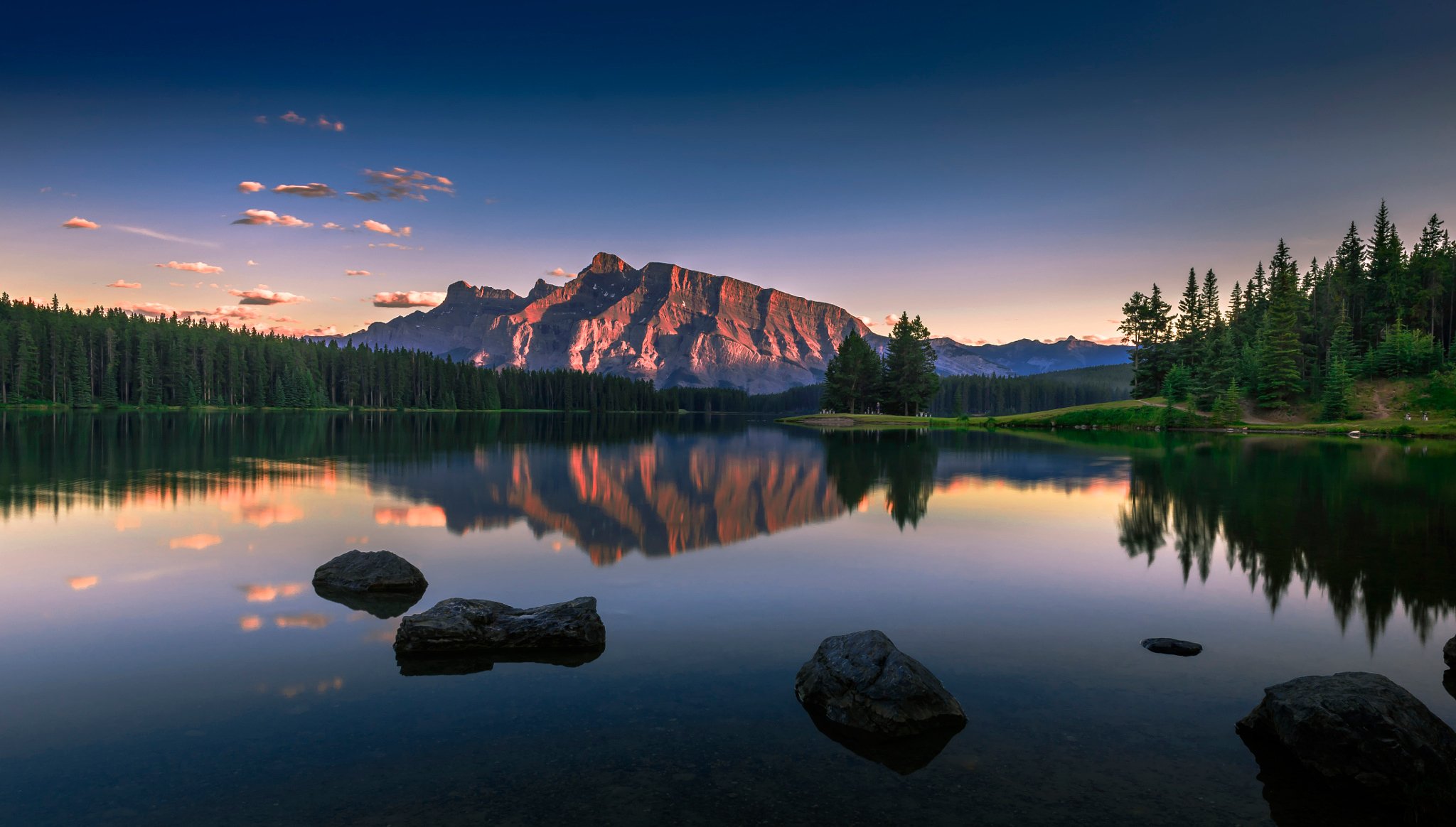 serenidad dos jack lake lago canadá