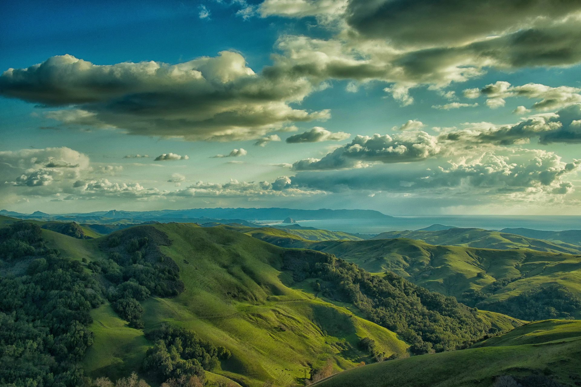 cambria hills cambria morro bay hügel himmel wolken