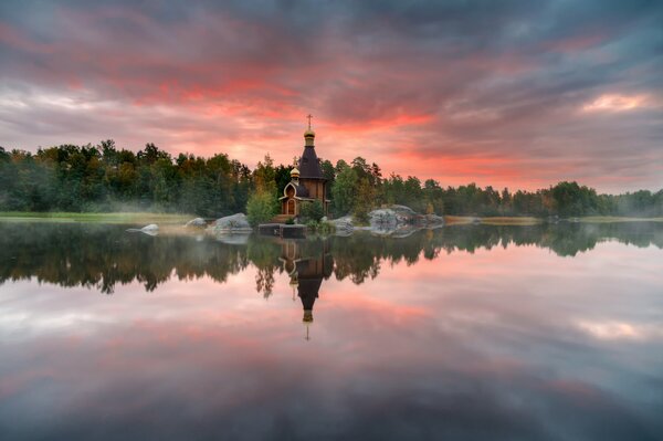 Uno degli angoli della Russia al tramonto