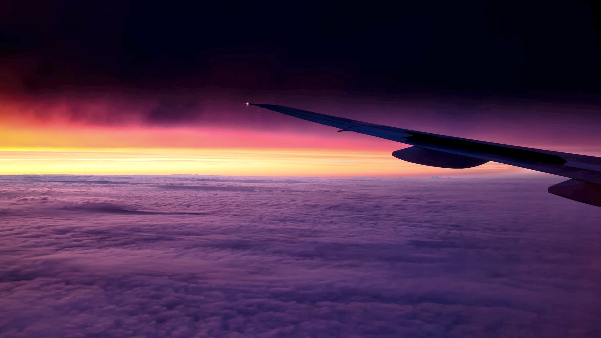 natur himmel wolken flugzeug flügel flug reise reise hintergrund tapete widescreen vollbild widescreen