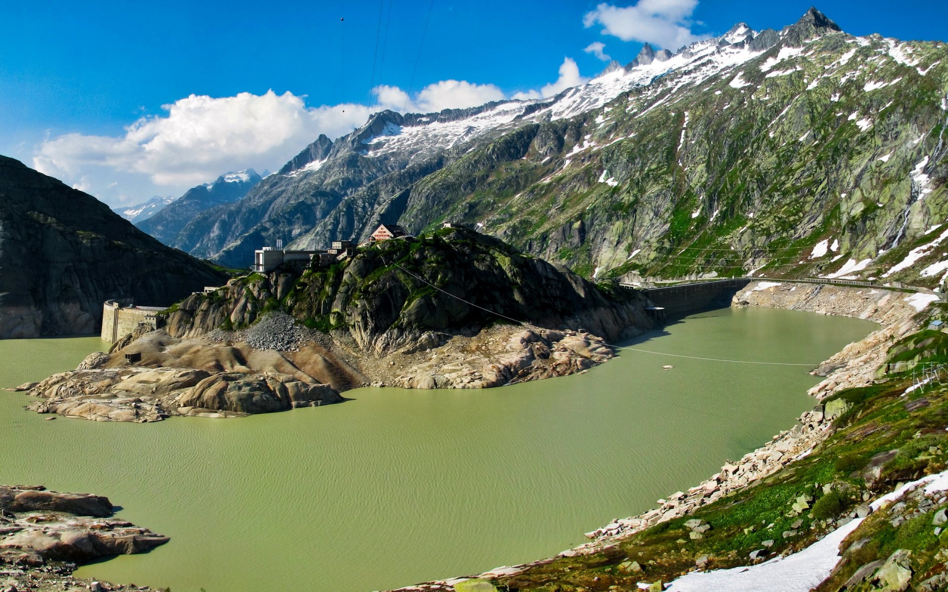 mountain switzerland berne guttannen summer green light