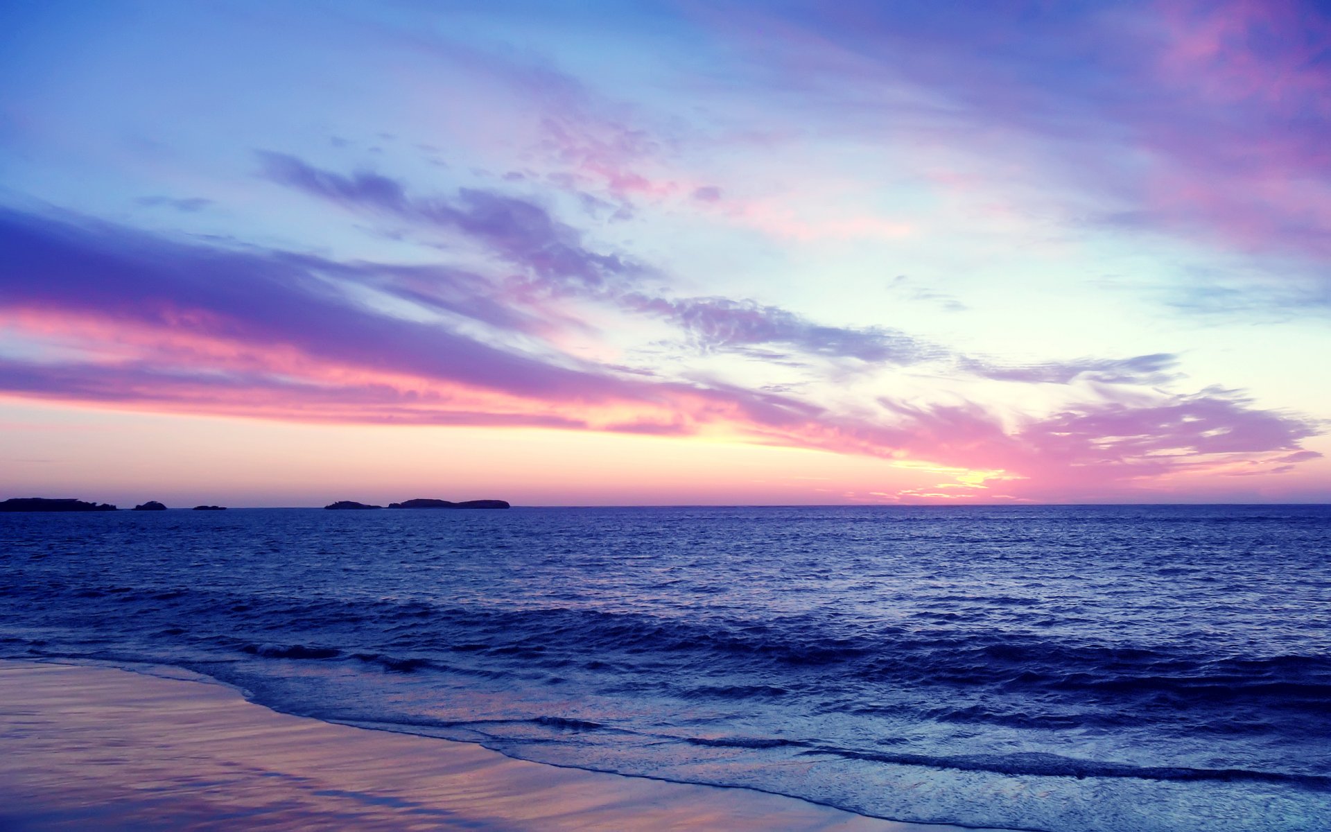 ea sunset sky clouds beach