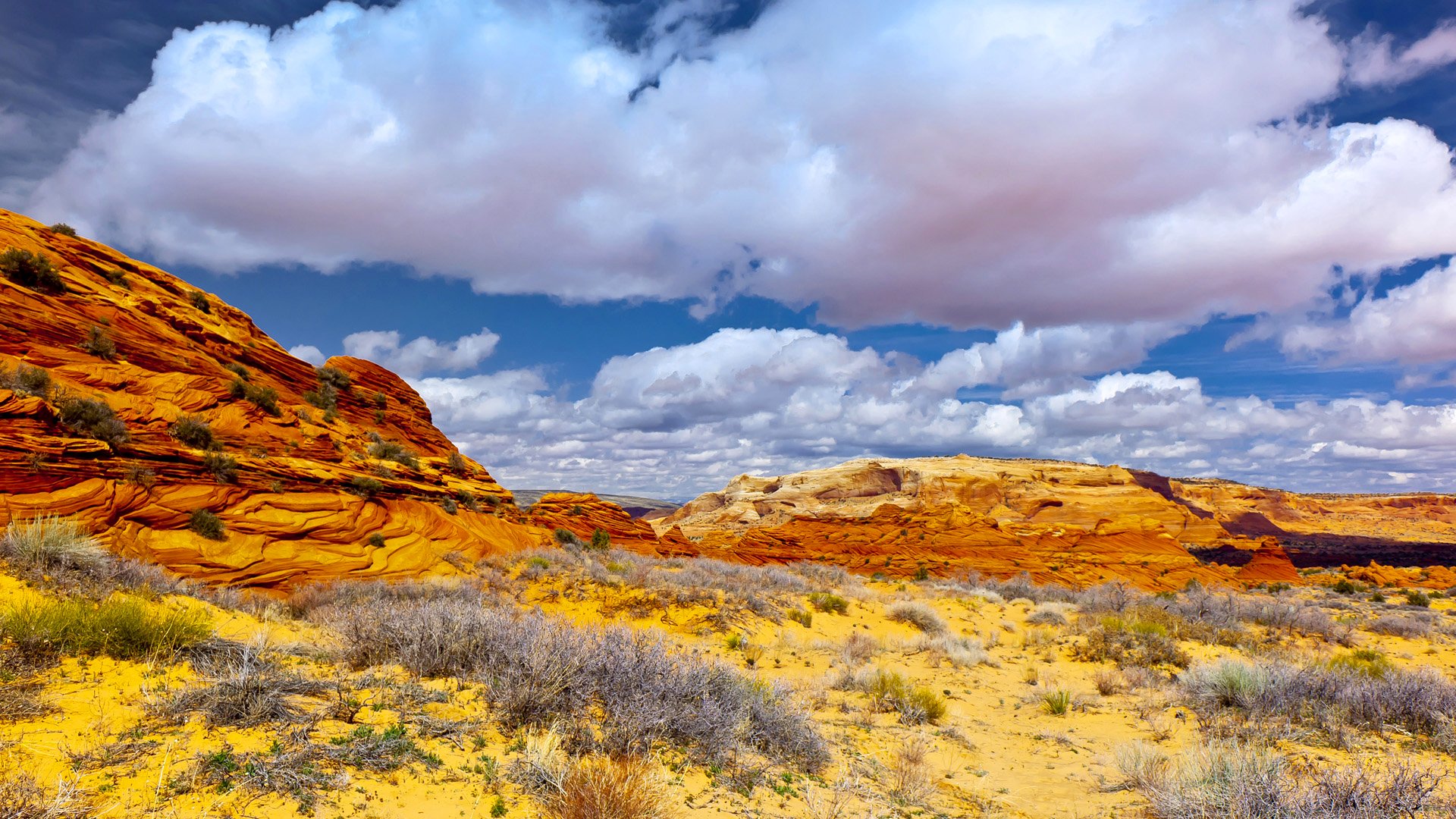 cielo nuvole montagne rocce deserto