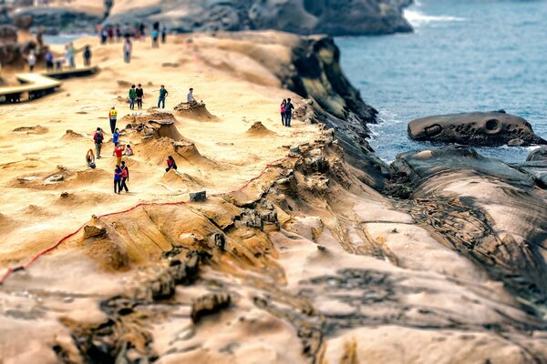 Geoparque en Taiwán. Paseo por la costa