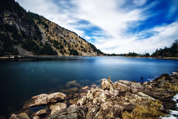 Blue Lake in China province