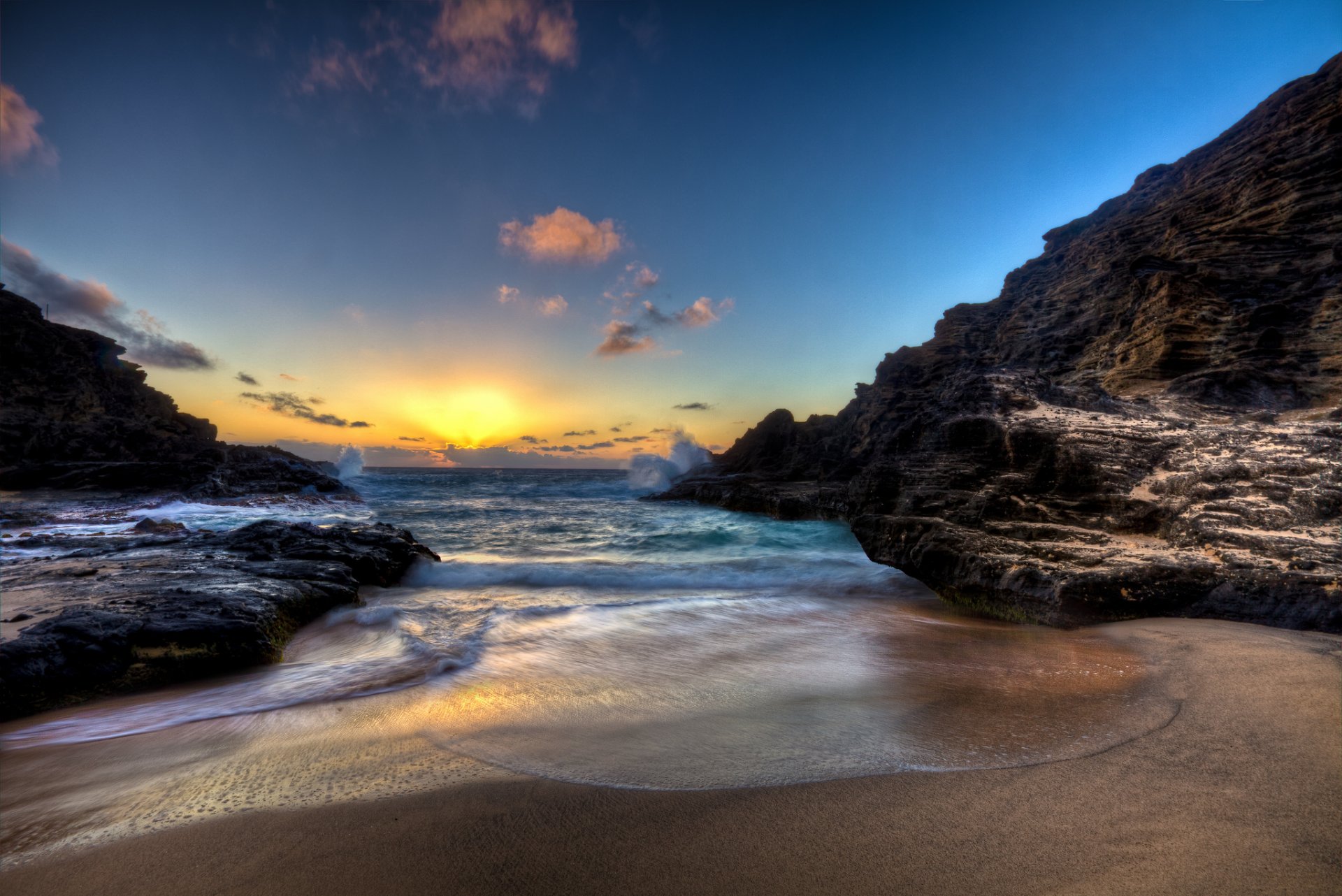 naturaleza paisaje cielo puesta de sol playa océano sol arena mar amanecer