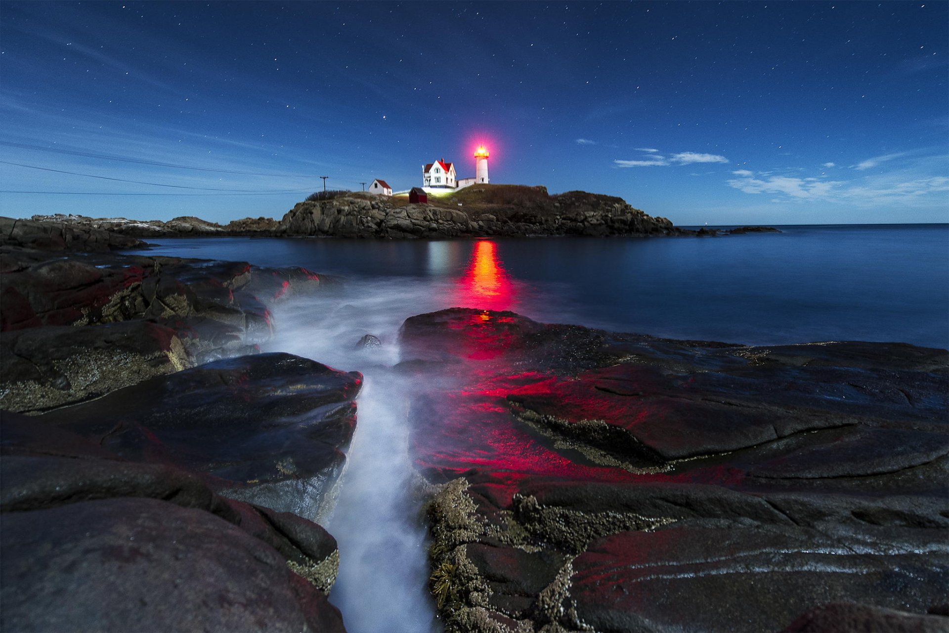 concordville york corner me usa atlantic ocean island lighthouse light sky star