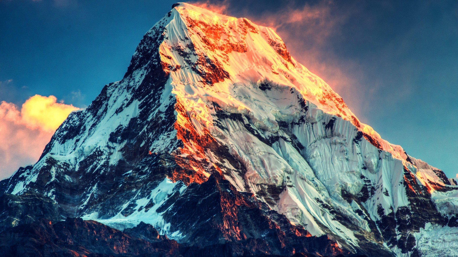 berg schnee beliebt licht natur schönheit