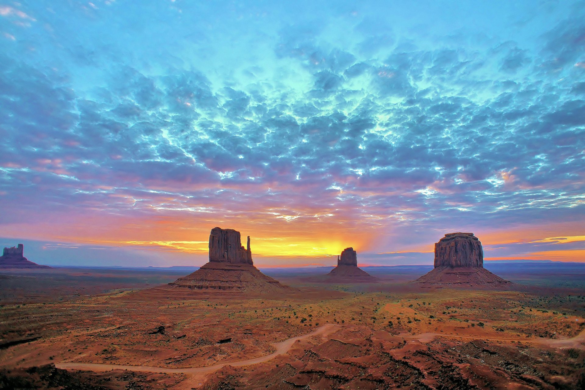 utah arizona riserva della tribù navajo monument valley alba