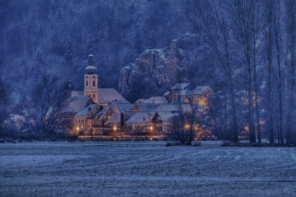 Germany photo houses lanterns