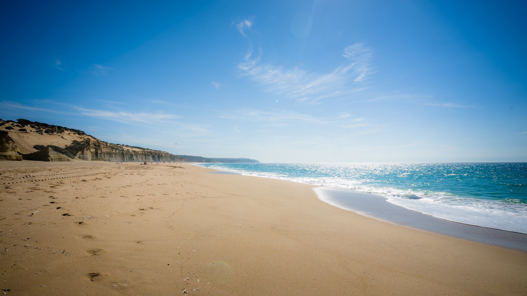 nature landscape beach sand traces summer sea water wave sky background wallpaper widescreen full screen hd wallpapers fullscreen