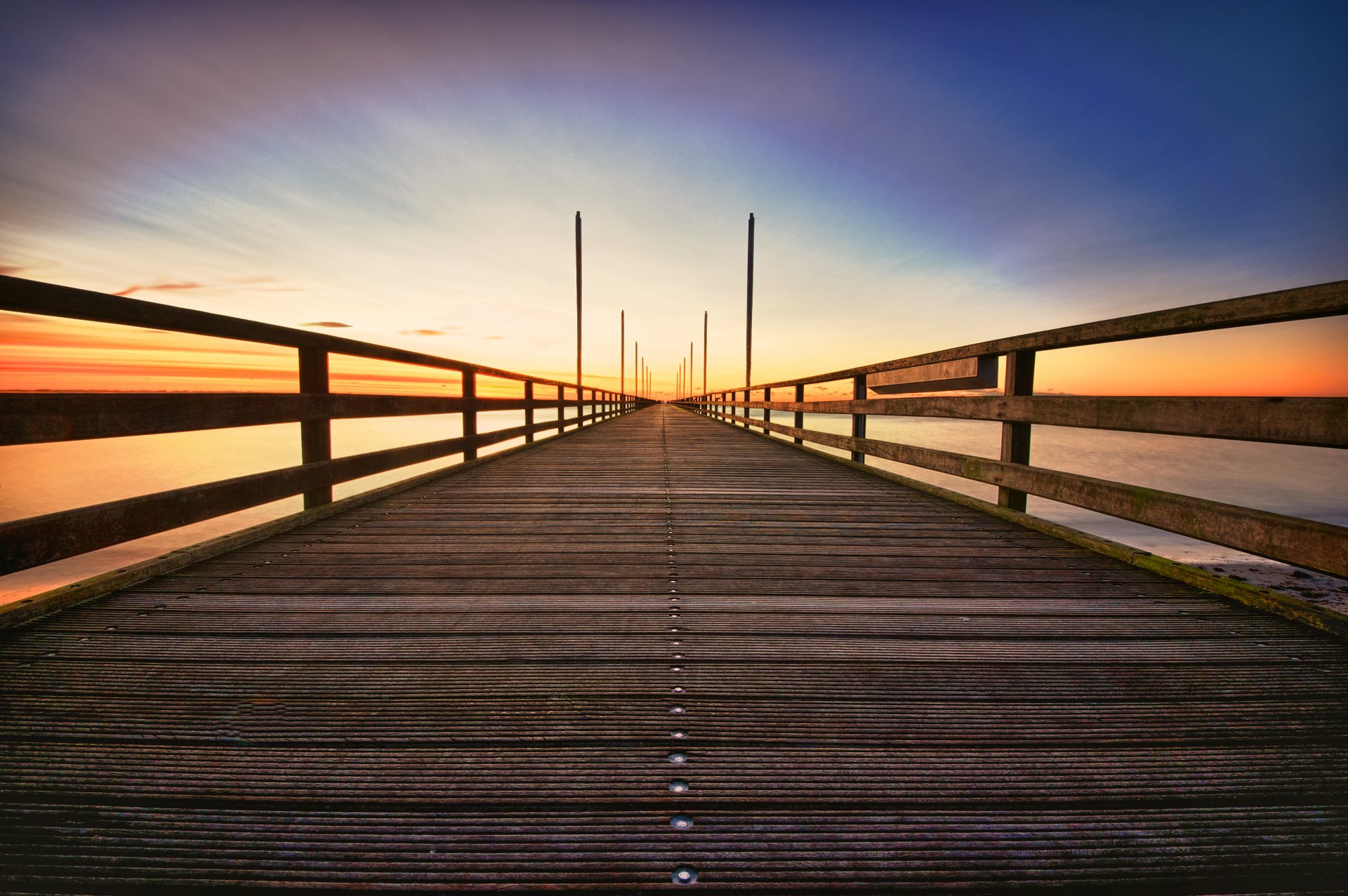 natur landschaft perspektive brücke himmel hintergrund tapete widescreen vollbild widescreen widescreen