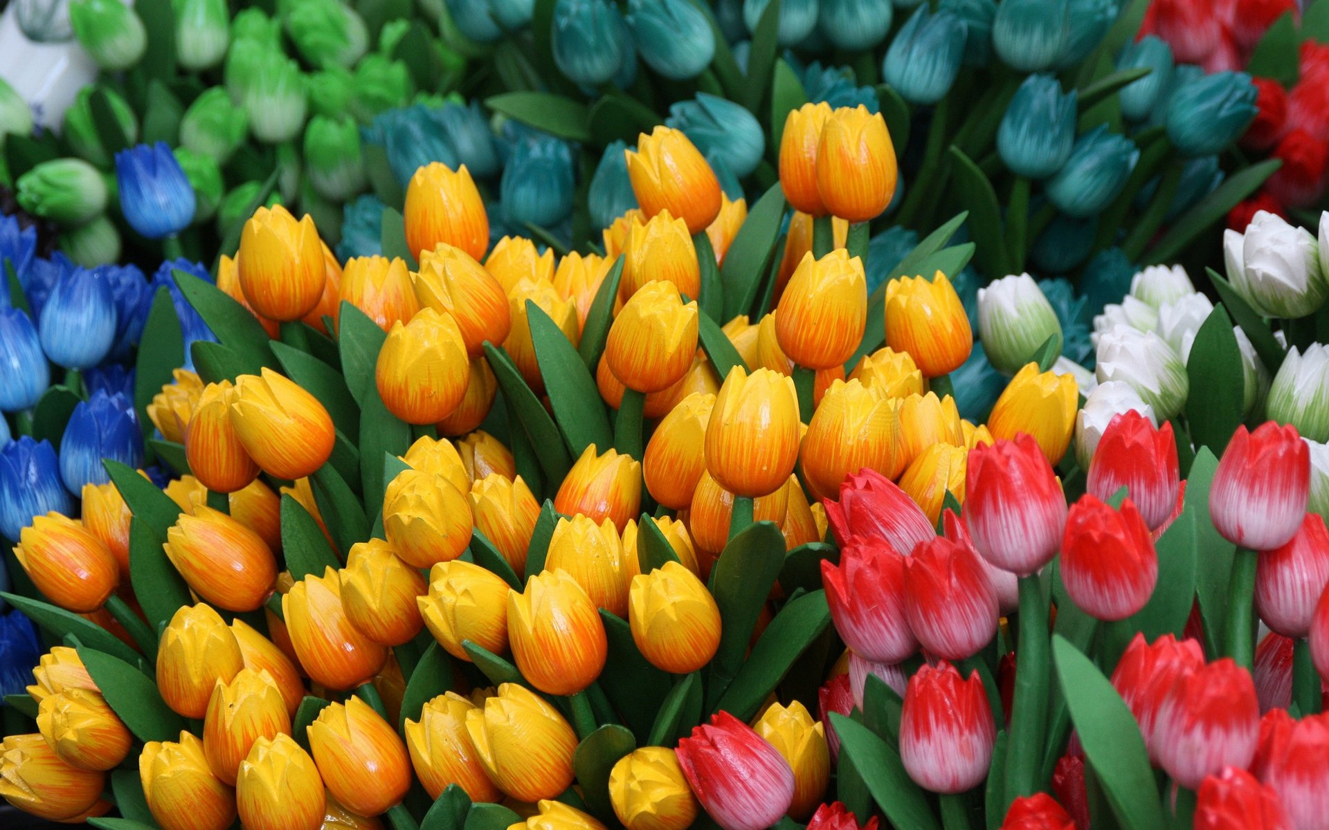 tulips spring mood happiness yellow