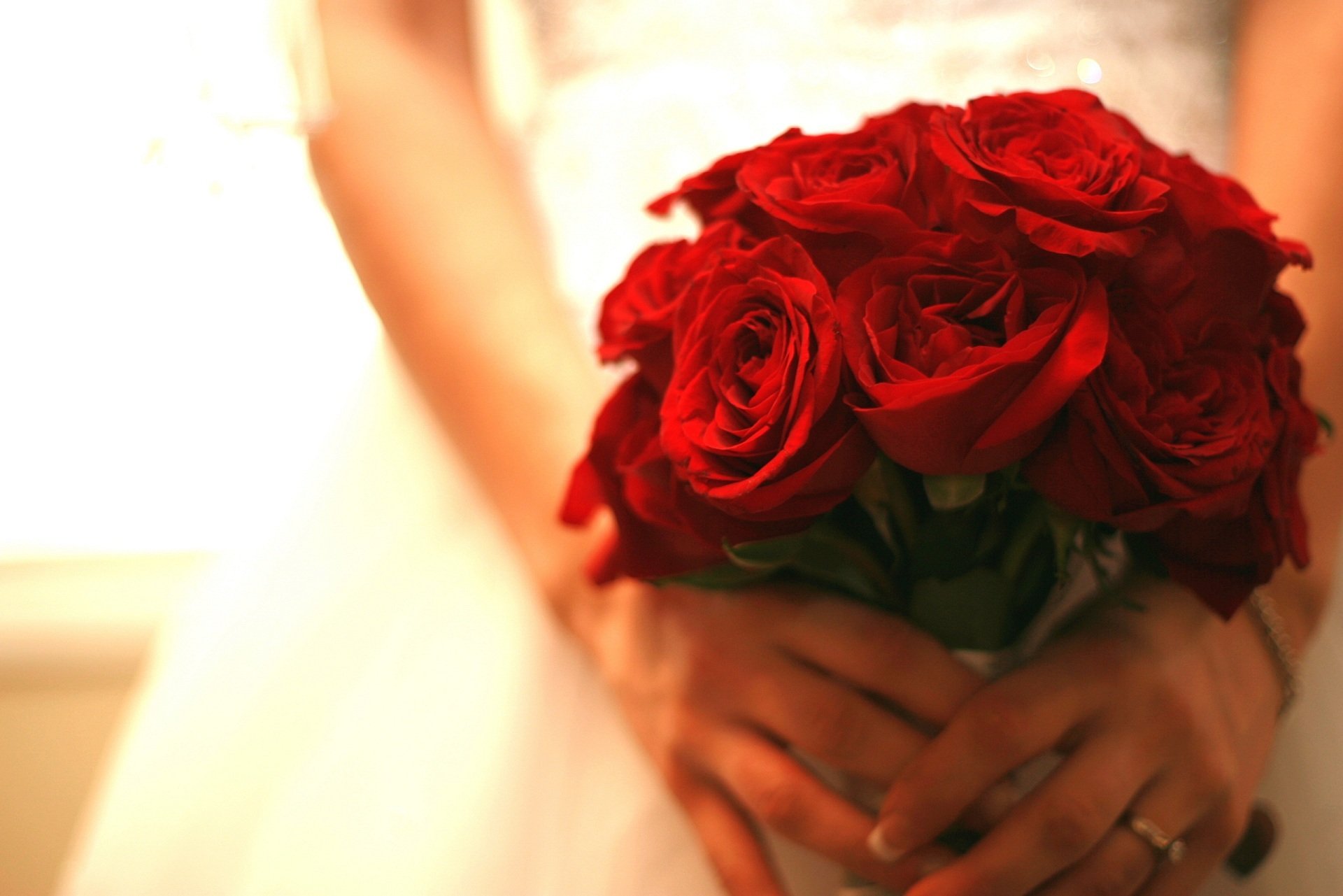 ramo rojo rosas boda flores