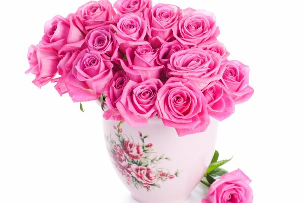 Blumenstrauß aus zartrosa Rosen