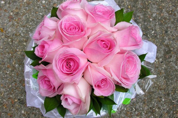 Ramo de delicadas rosas Rosadas
