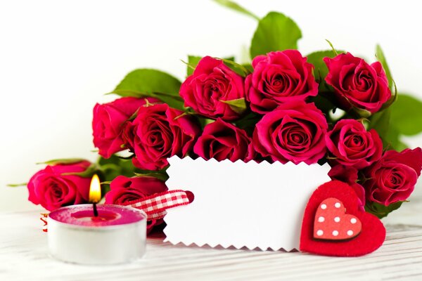Increíble amor de rosas rojas