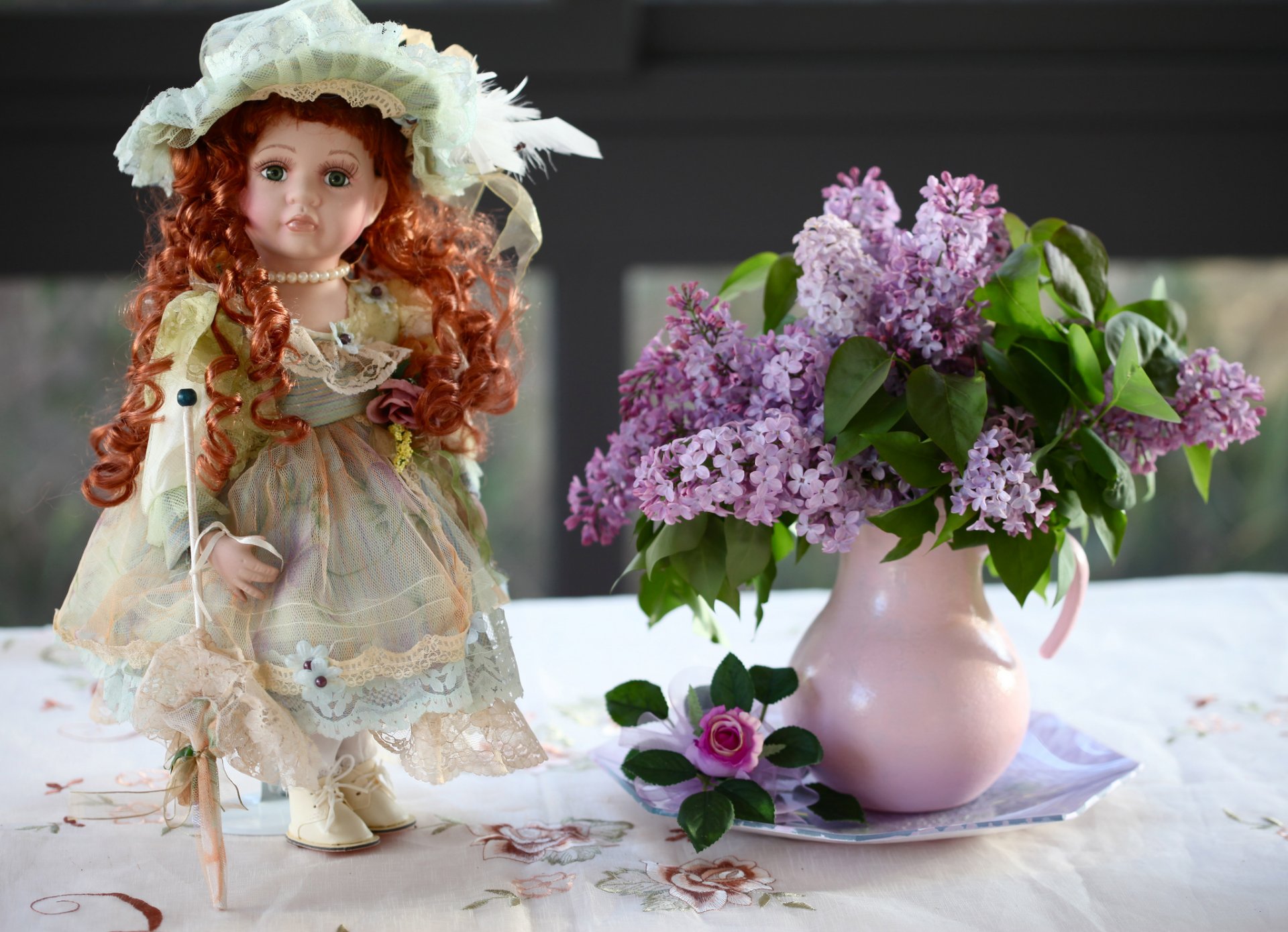 lilac doll pitcher © elena di guardo