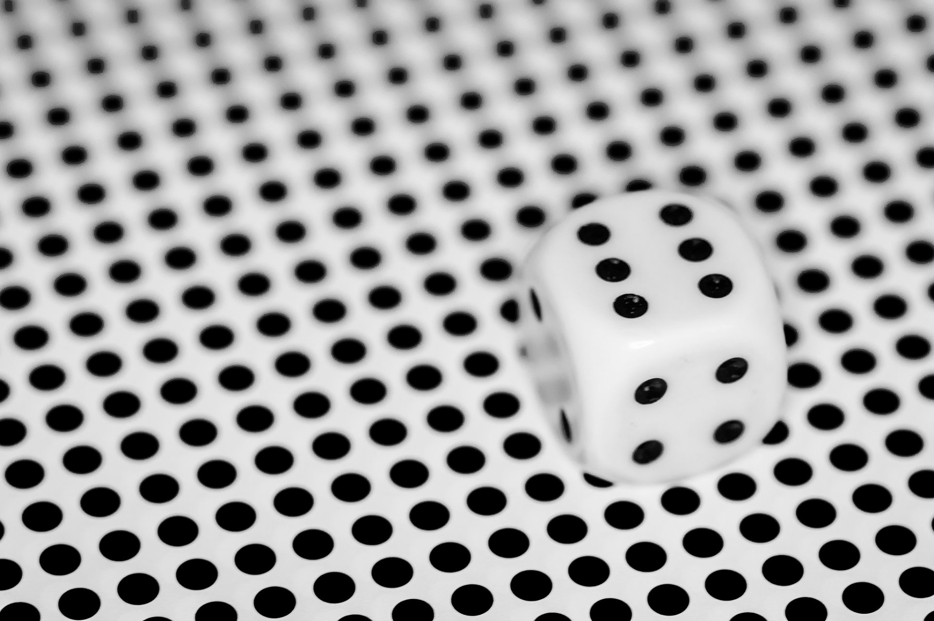 cube jeu points fond macro