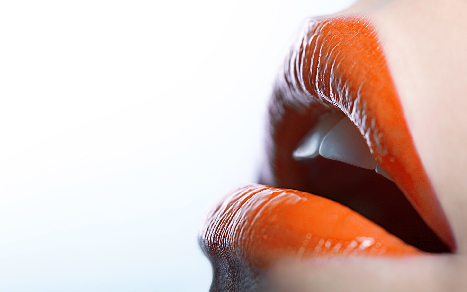 labios lápiz labial dientes