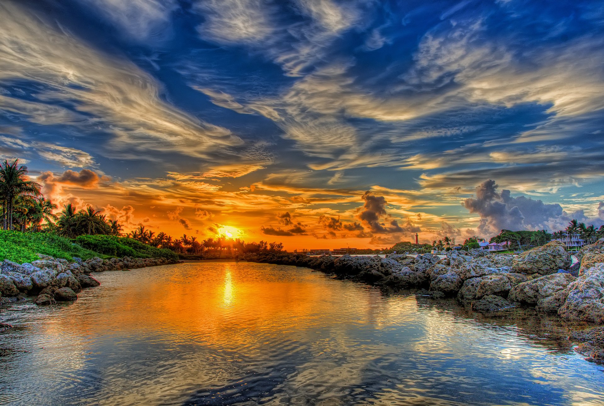 natura cielo nuvole tramonto acqua paesaggio fiume